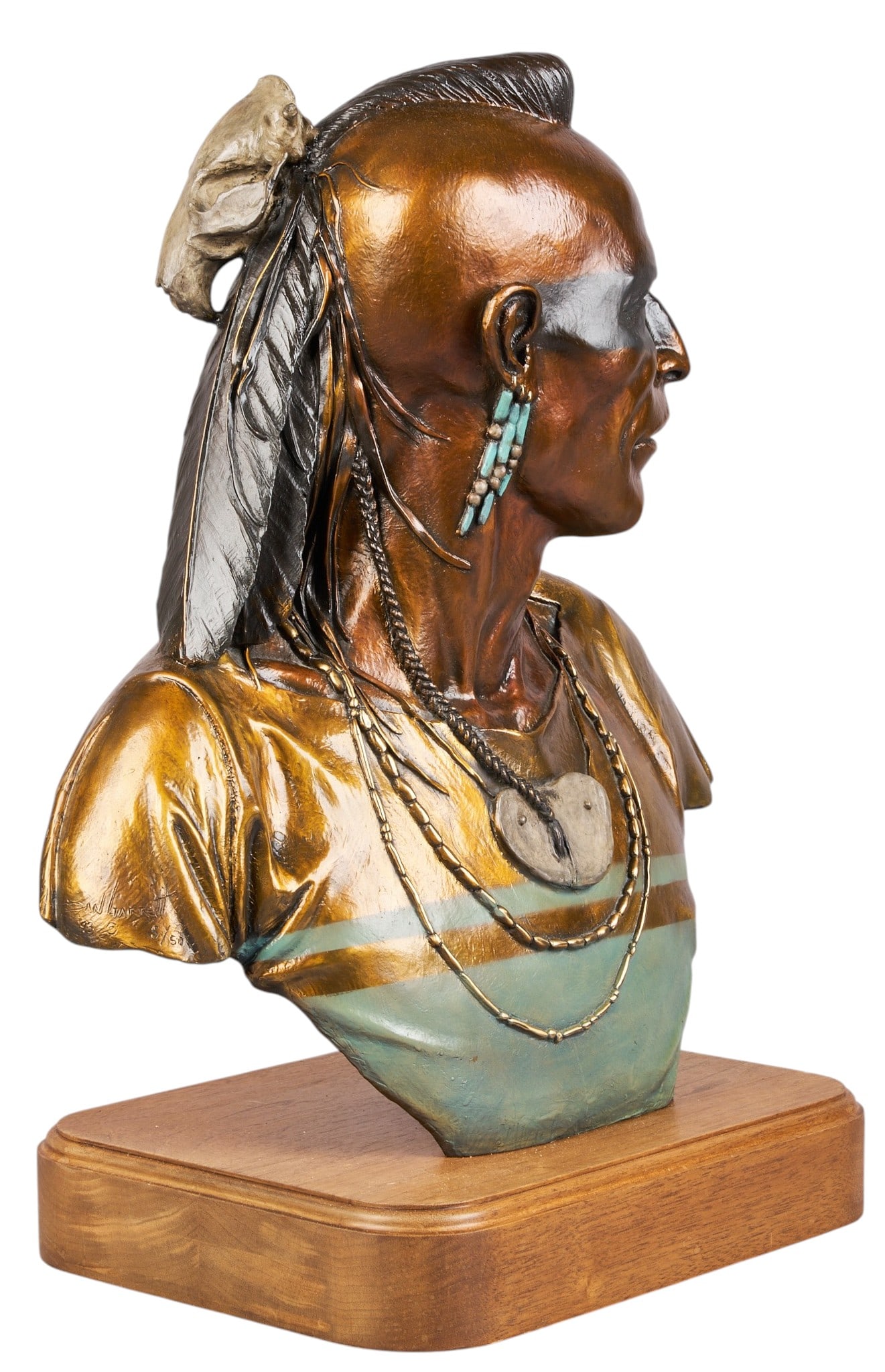 Dan Garrett, Native American Bust - 3