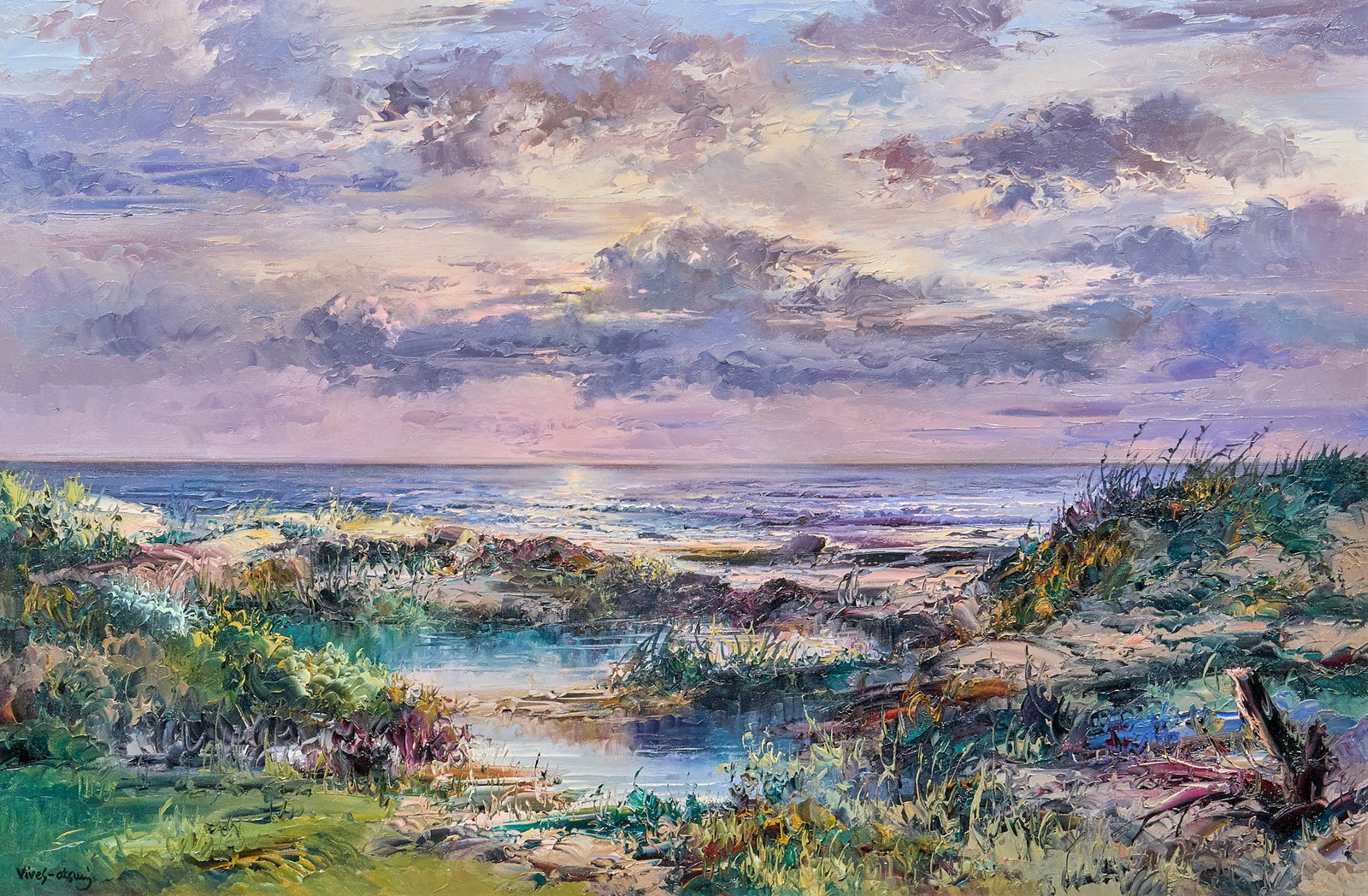 Jose Vives-Atsara, "Sunrise at South Padre Island" (1 of 5)