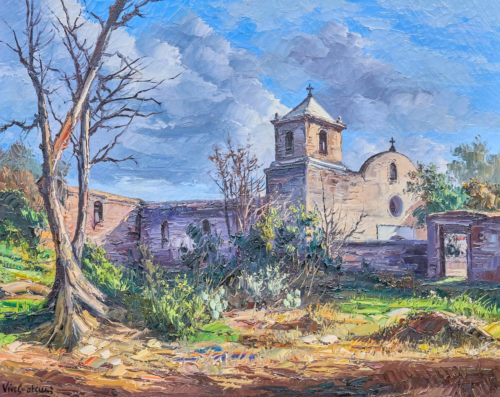 Jose Vives-Atsara, "Mission Presidio La Bahia" (1 of 5)