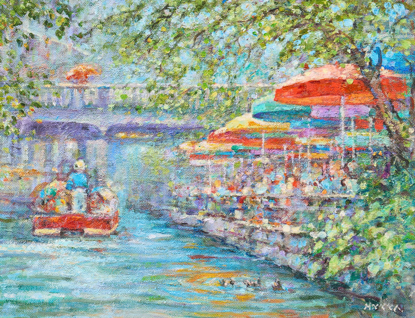Robert Hamman, "Riverwalk - Happy Memories" (1 of 5)