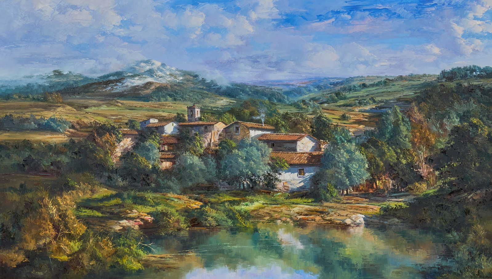 Jose Vives-Atsara, "Paisaje y Pueblo", 1976 (1 of 7)