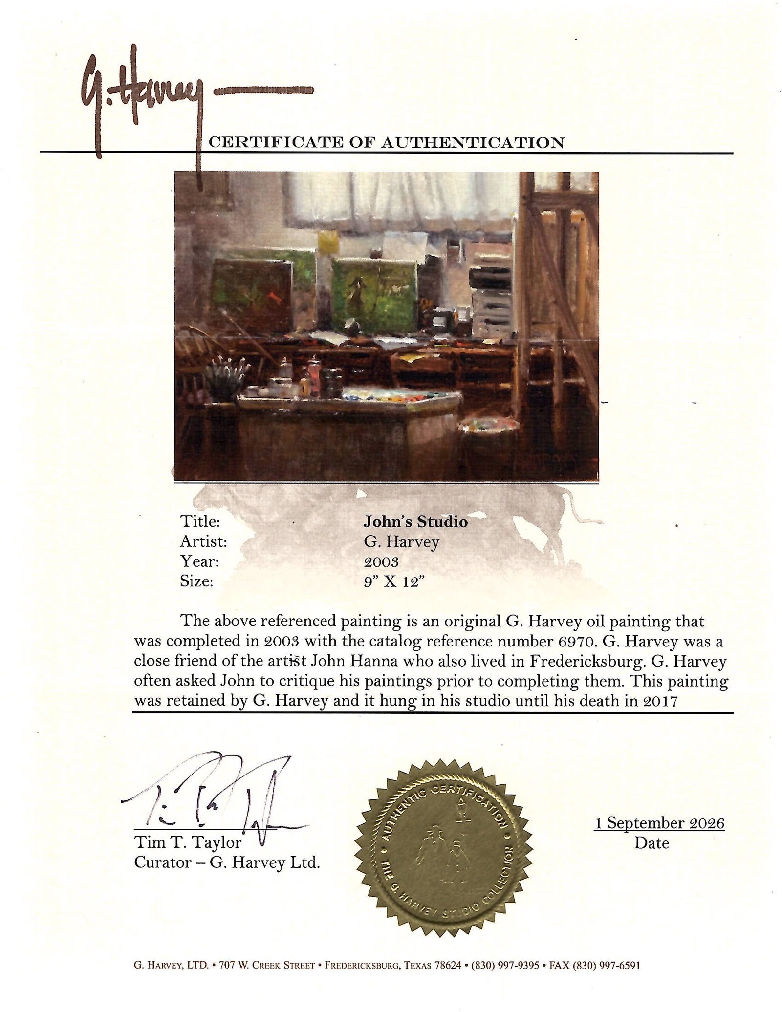 G. Harvey, "John's Studio" - 6
