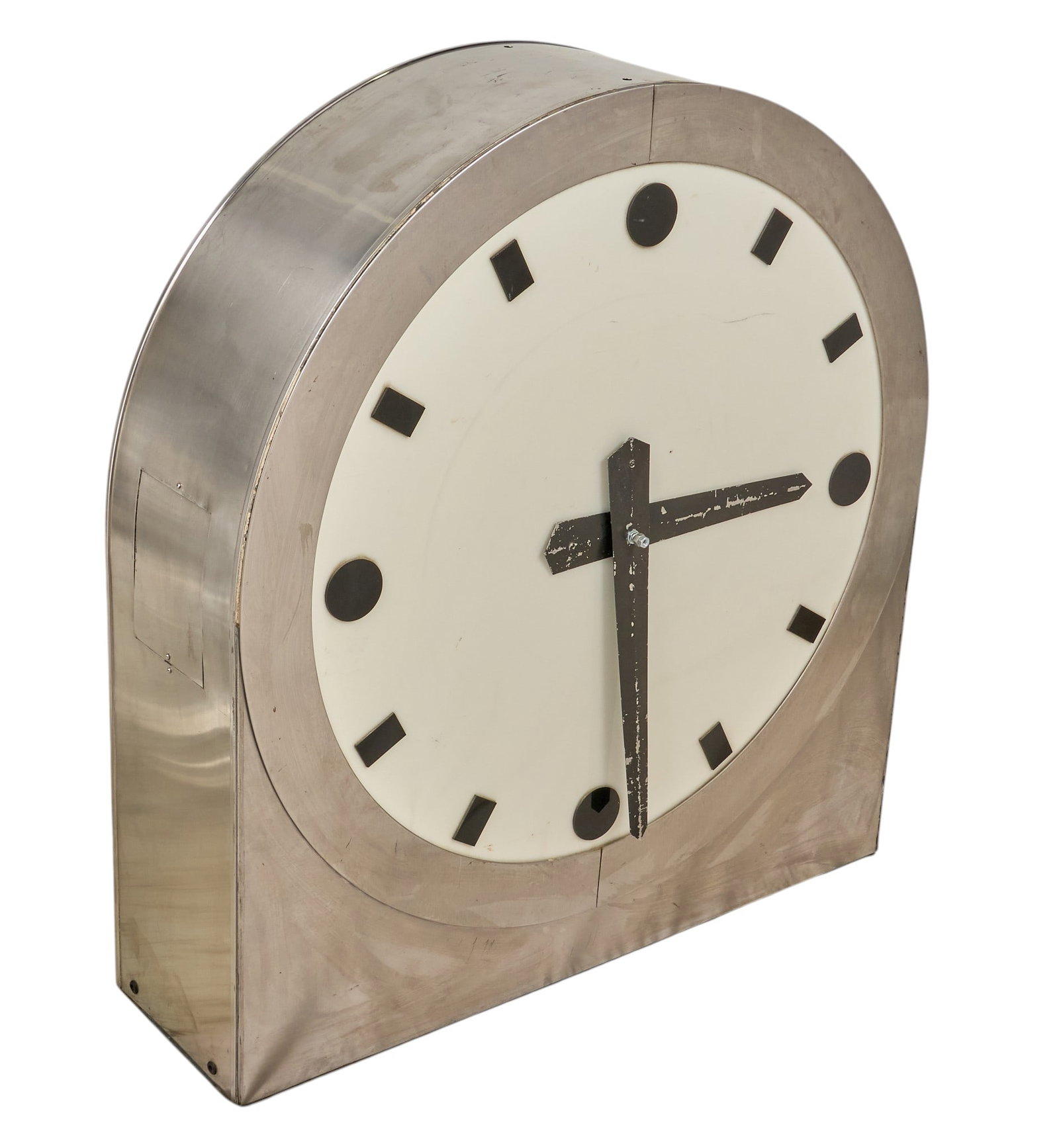 Large Machine-Age Master Style Lighted Clock - 2