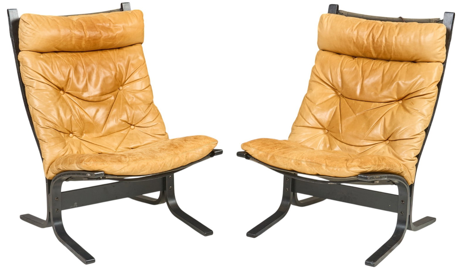 Pair of Ingmar Relling for Westnofa “Siesta?? Leather Lounge Chairs (1 of 4)