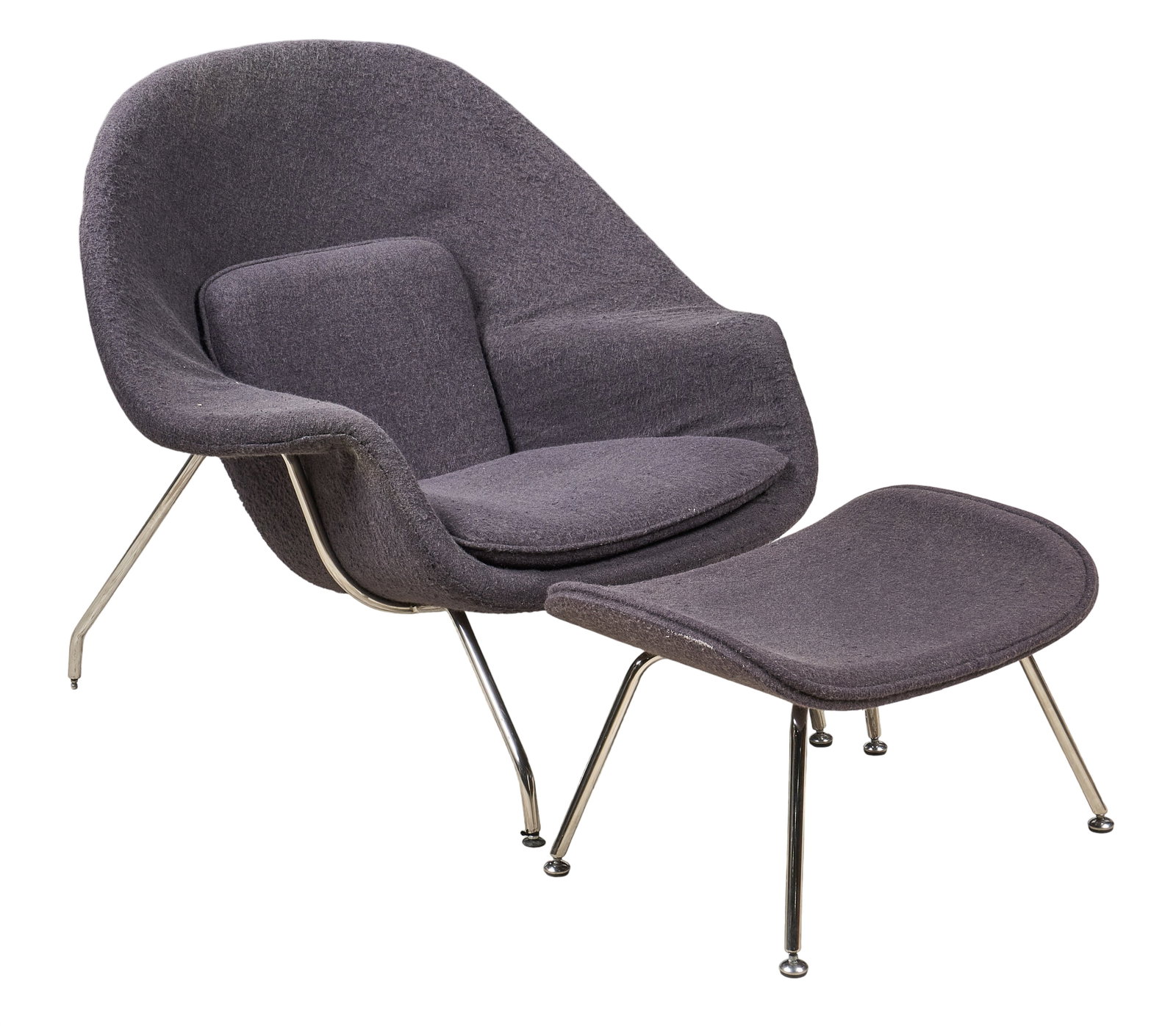 Womb Style Chair and Ottoman (1 of 4)