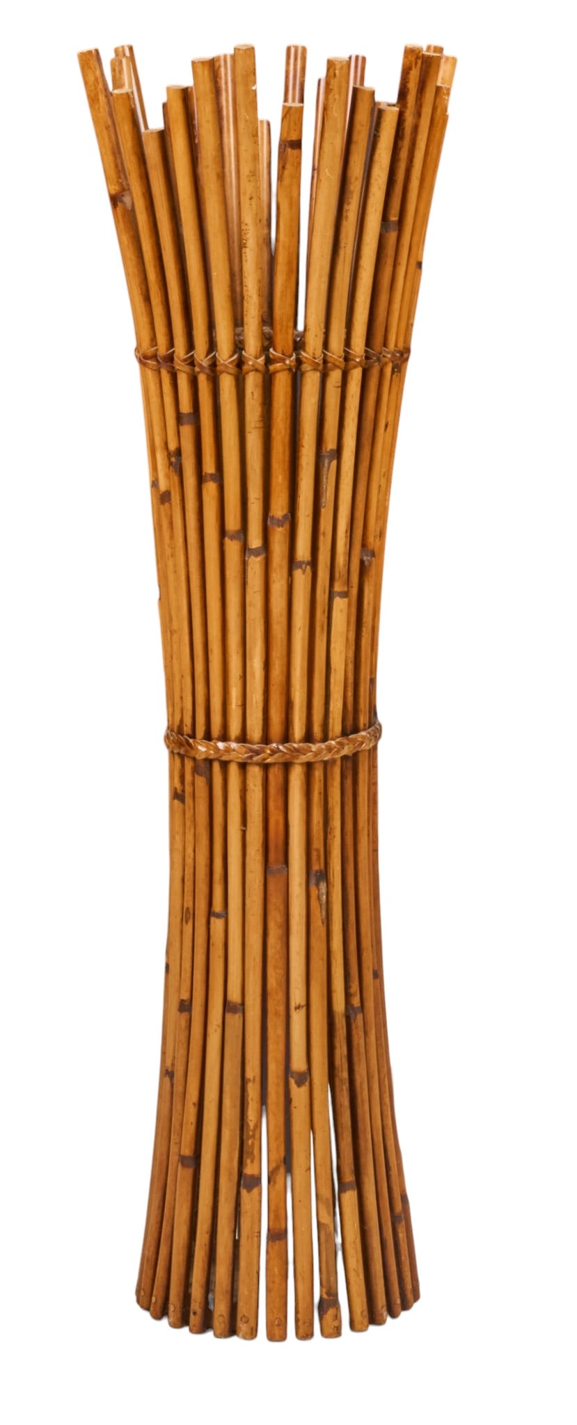 Vintage Bamboo Floor Lamp: Vintage bamboo floor lamp height 45.5 in. x diameter 13.5 in. Provenance: Property from a home in San Antonio, Texas