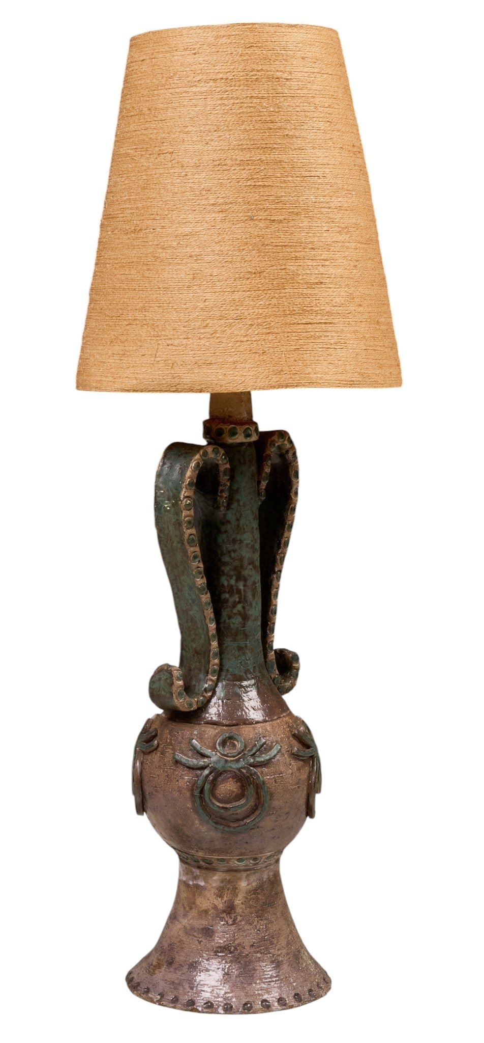 Mid-Century Studio Pottery Table Lamp - 2