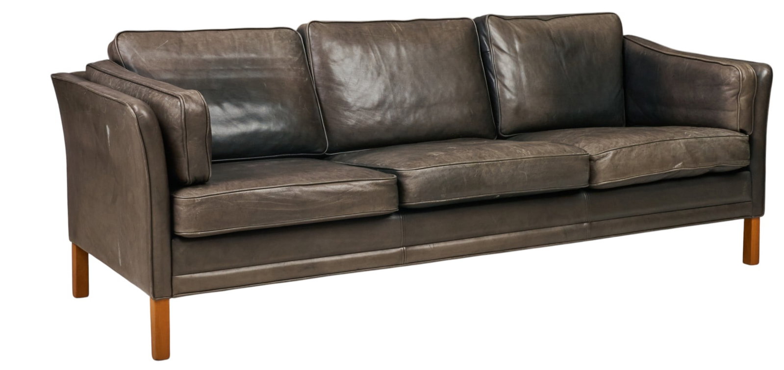 Danish Mid-Century Leather Sofa (1 of 3)