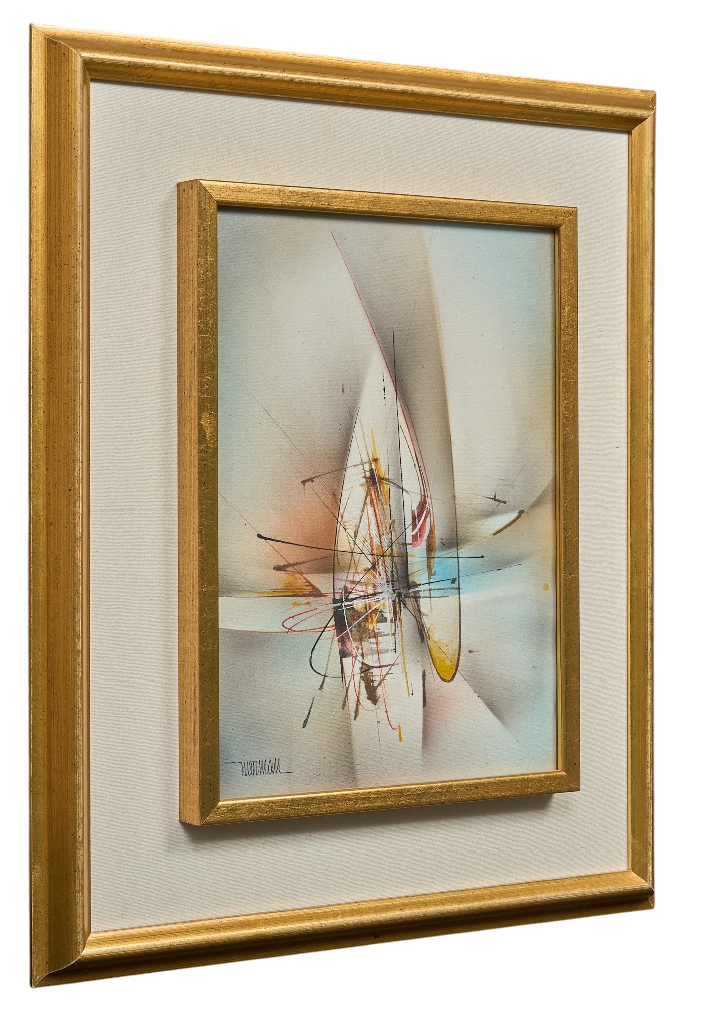 Leonardo Nierman, Abstract Composition - 3