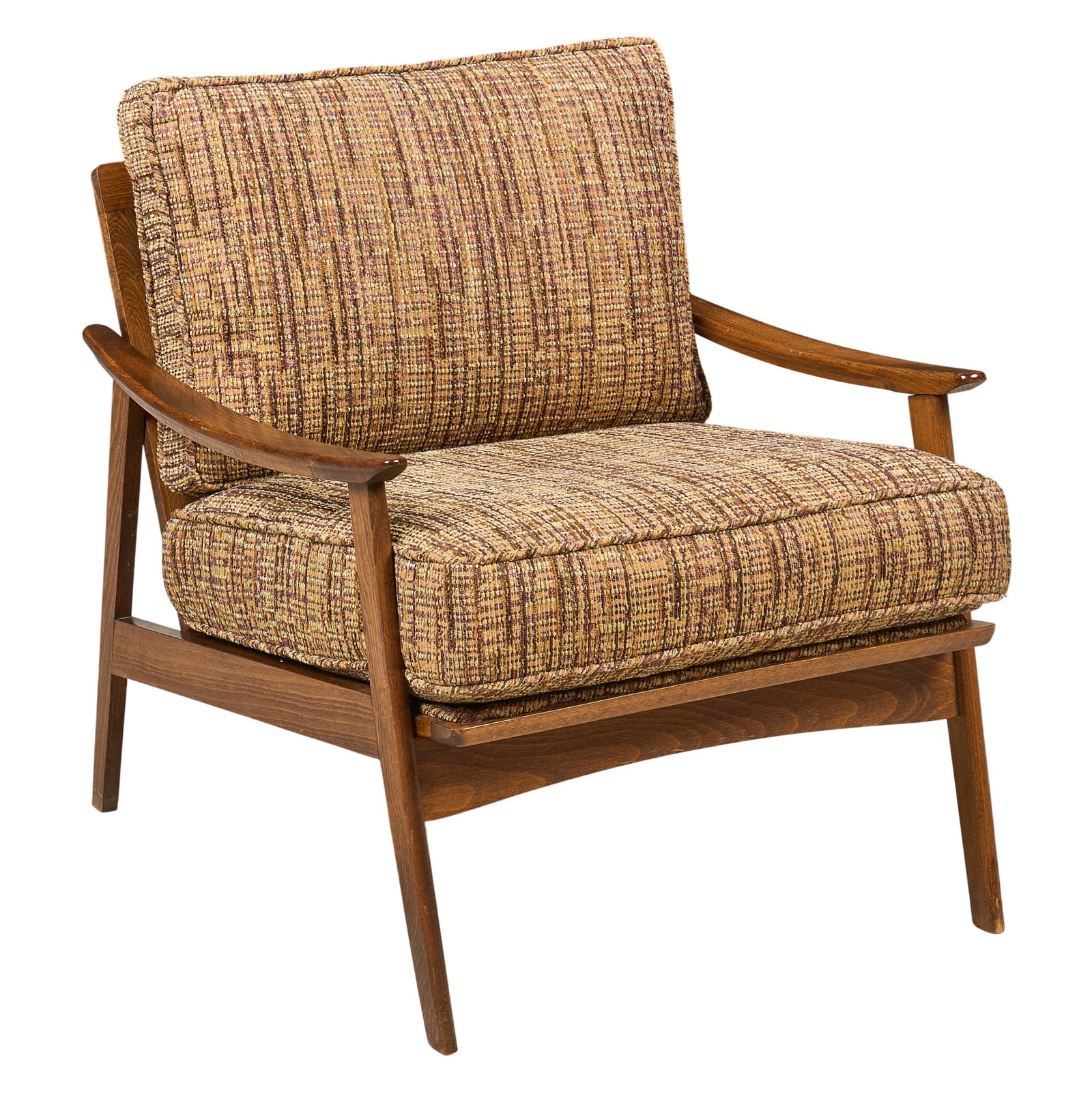 Mid-Century Tweed Lounge Chair (1 of 4)