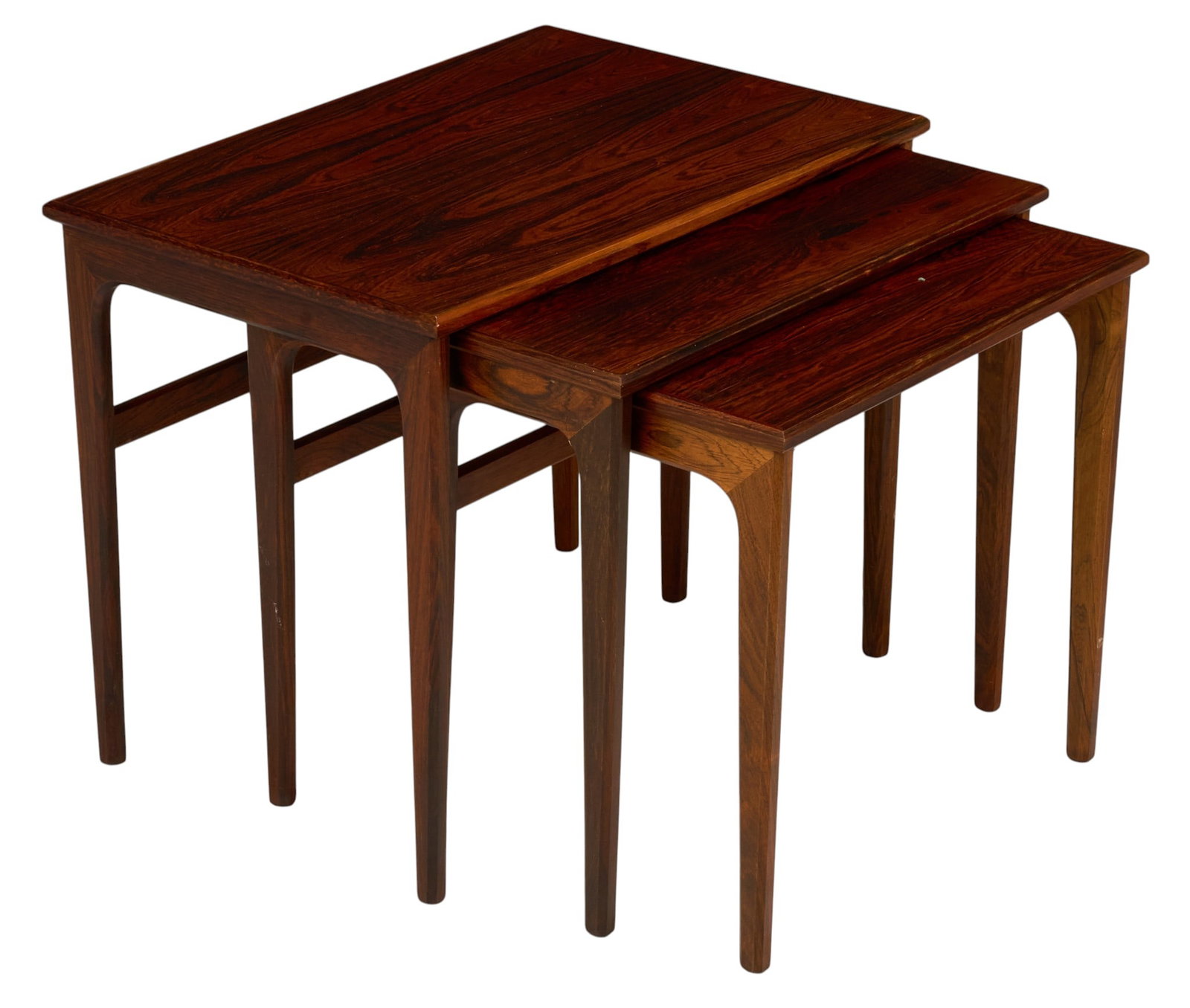 Set of Three Mid-Century Nesting Tables (1 of 4)