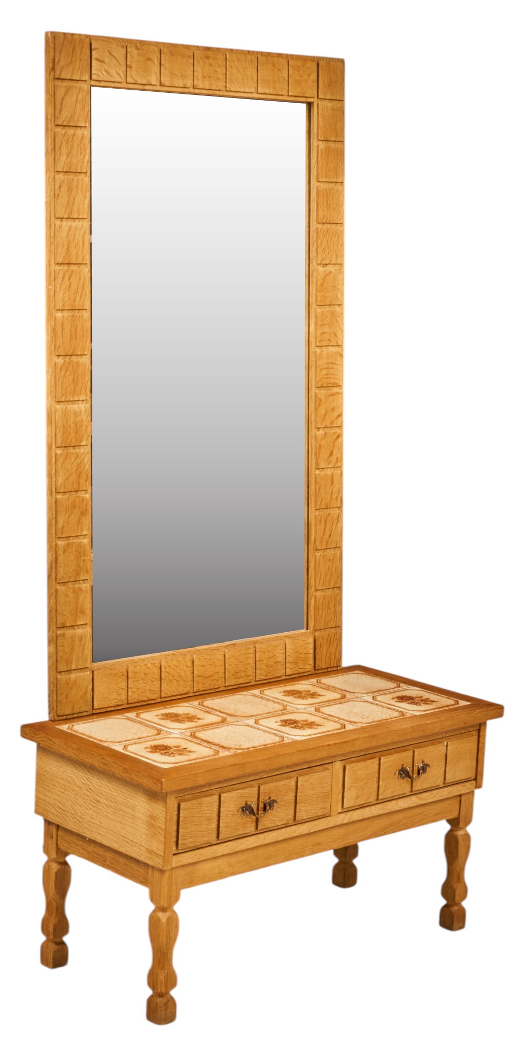 Danish Mid-Century Mirror and Console (1 of 4)