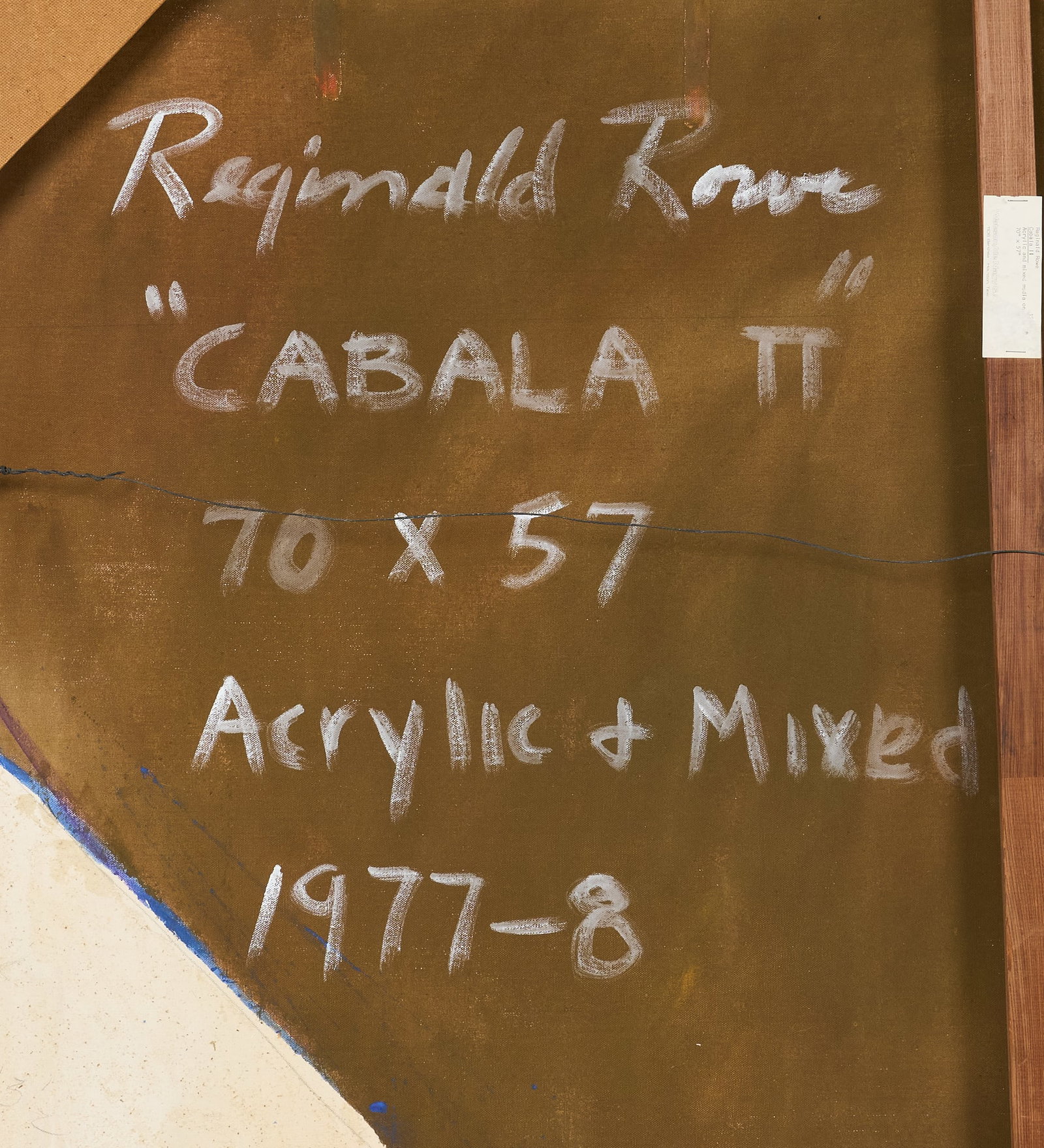 Reginald Rowe, "Cabala II" - 6