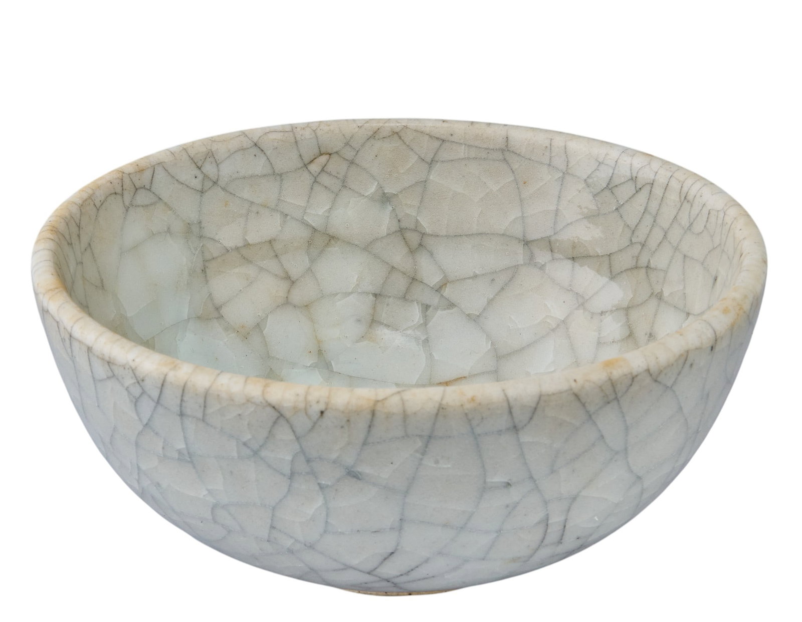 Harding Black, Small Crackle Glaze Bowl, 1955: Harding Black (San Antonio, Texas, 1912-2004), small crackle glaze bowl, incised signature and date on underside, 1955 height 2.5 in. x width 5.25 in. x depth 5.25 in. Provenance: The estate of