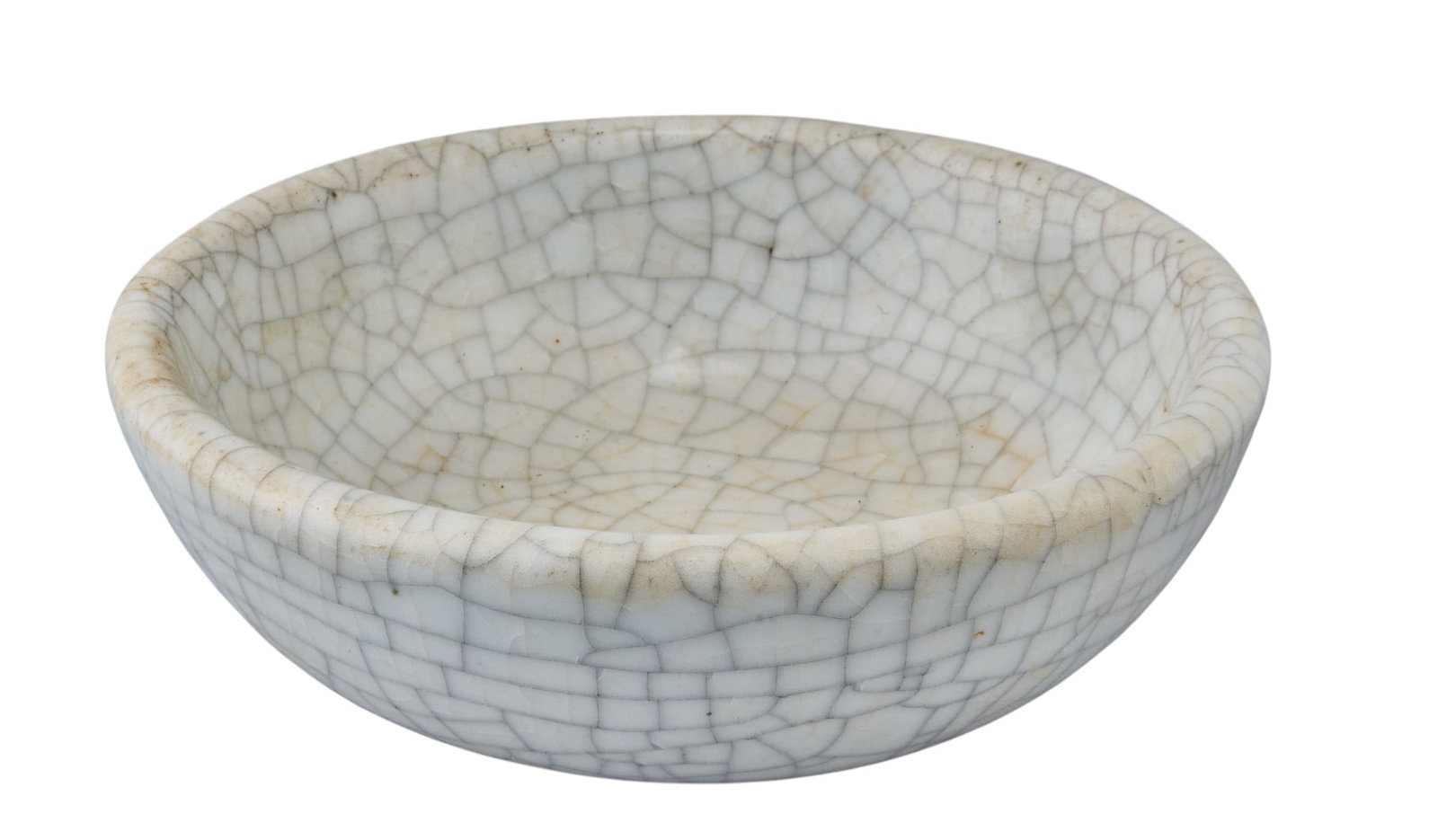 Harding Black, Crackle Glaze Bowl, 1956: Harding Black (San Antonio, Texas, 1912-2004), crackle glaze bowl, incised signature and date on underside, 1956 height 2 in. x width 6.5 in. x depth 6.5 in Provenance: The estate of Celine and