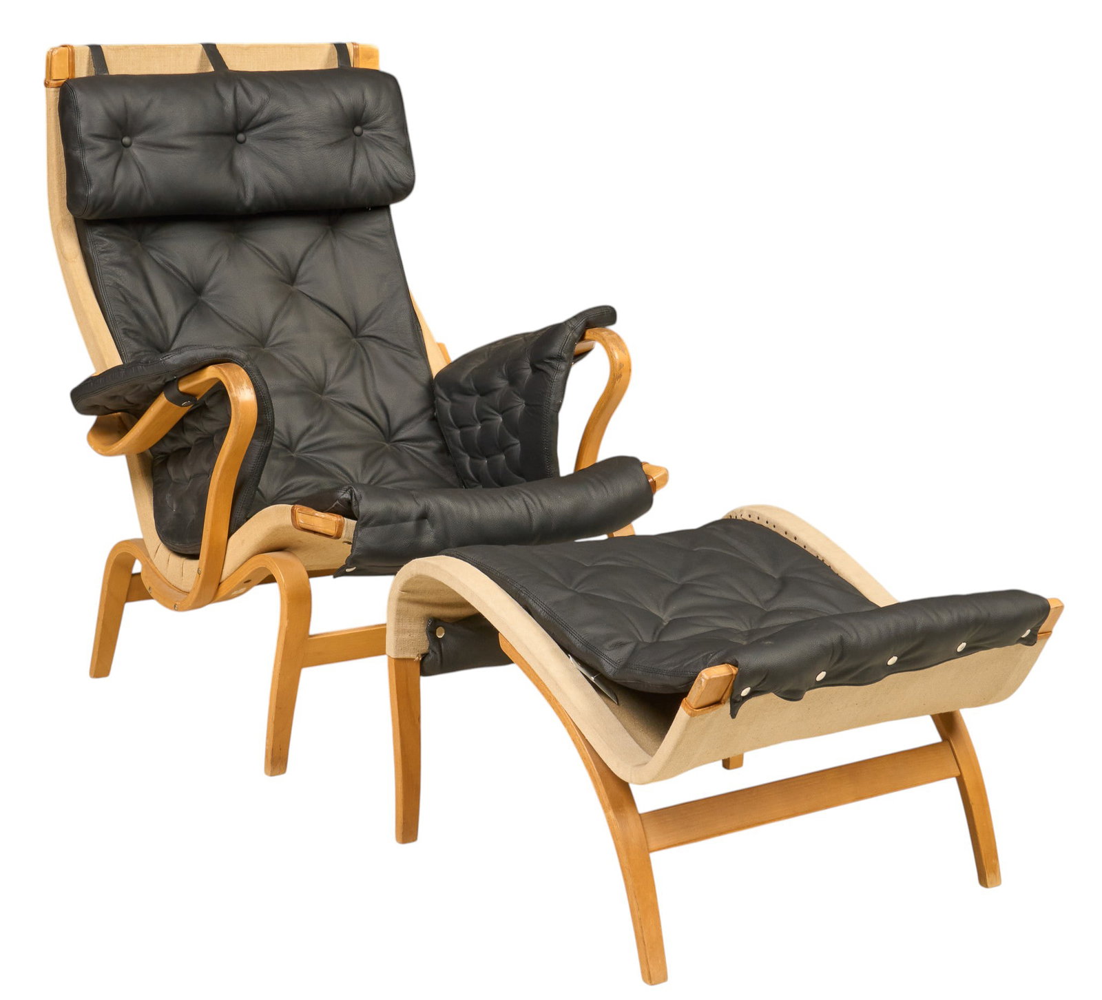Bruno Mathsson Lounge Chair & Ottoman (1 of 5)