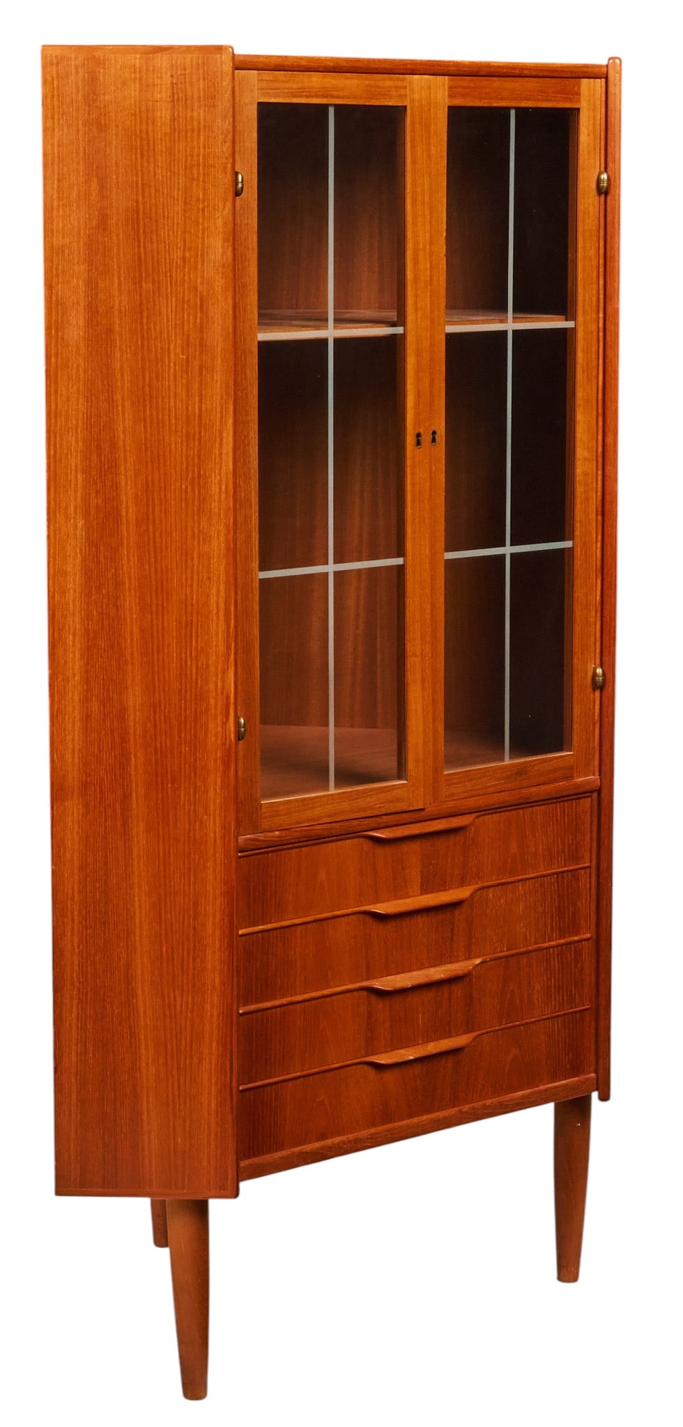Danish Mid-Century Corner Cabinet (1 of 4)