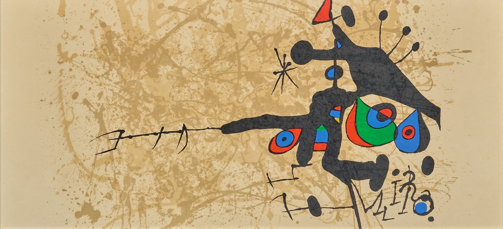 Joan Miro, Abstract Lithograph (1 of 4)