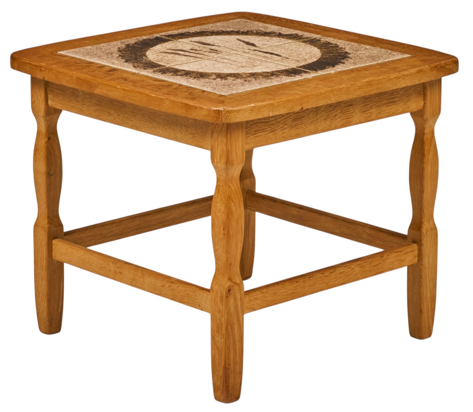 Danish Mid-Century Inlaid Side Table (1 of 3)