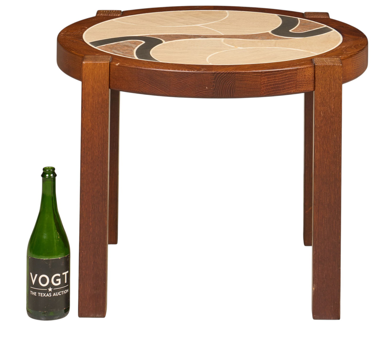 Danish Mid-Century Circular Side Table - 3