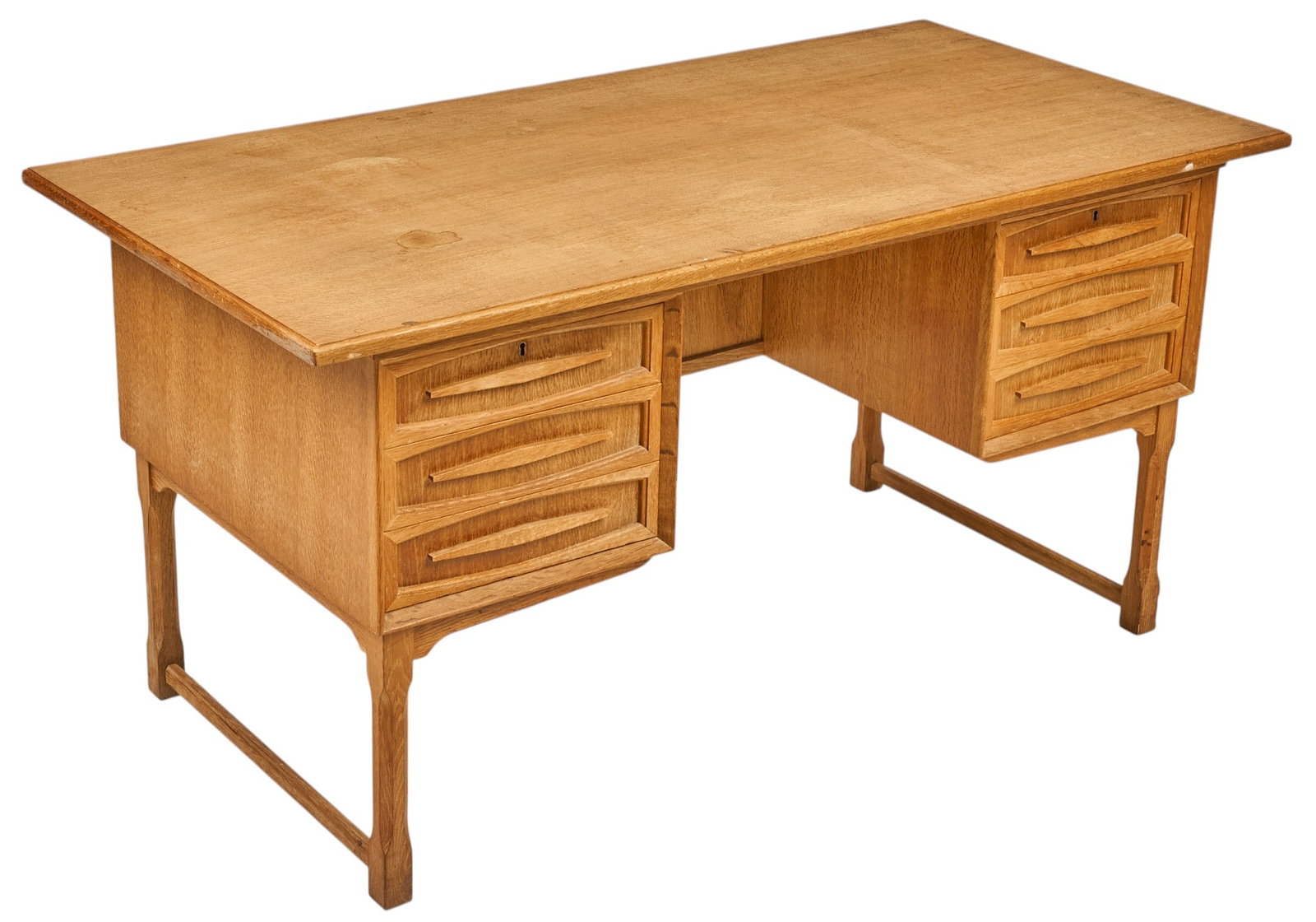 Danish Mid-Century Knee-Hole Desk (1 of 6)