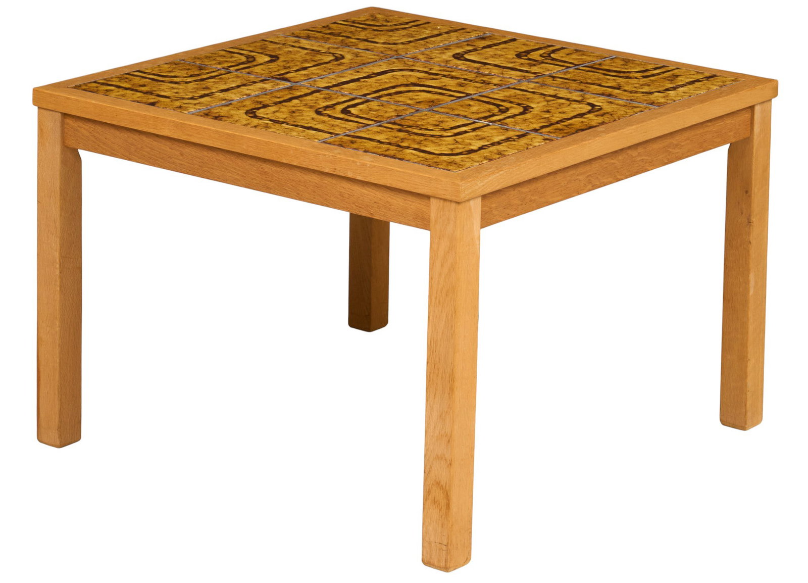 Danish Mid-Century Inlaid Tile Table (1 of 4)
