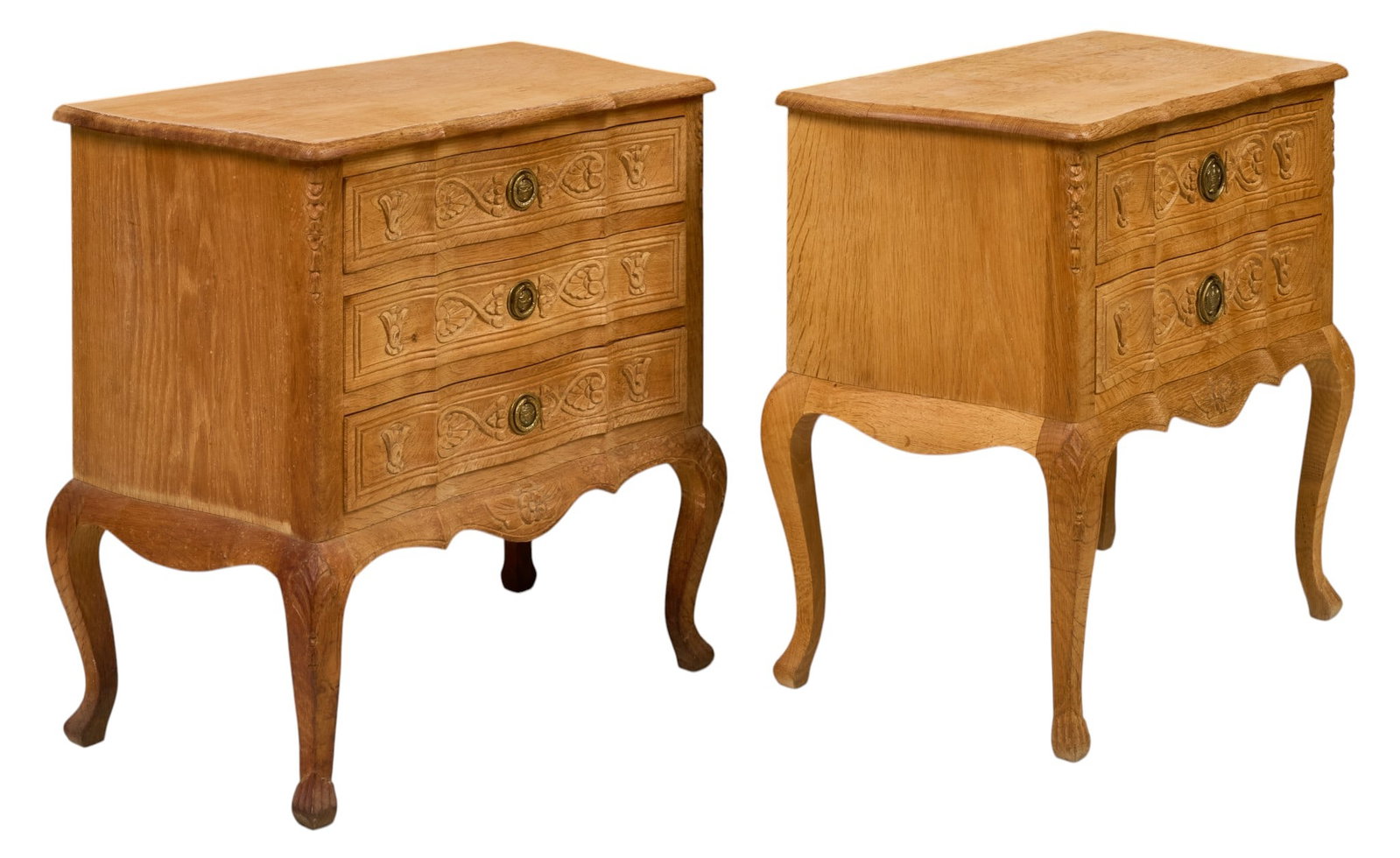 Pair of Danish Mid-Century Oak Nightstands (1 of 3)