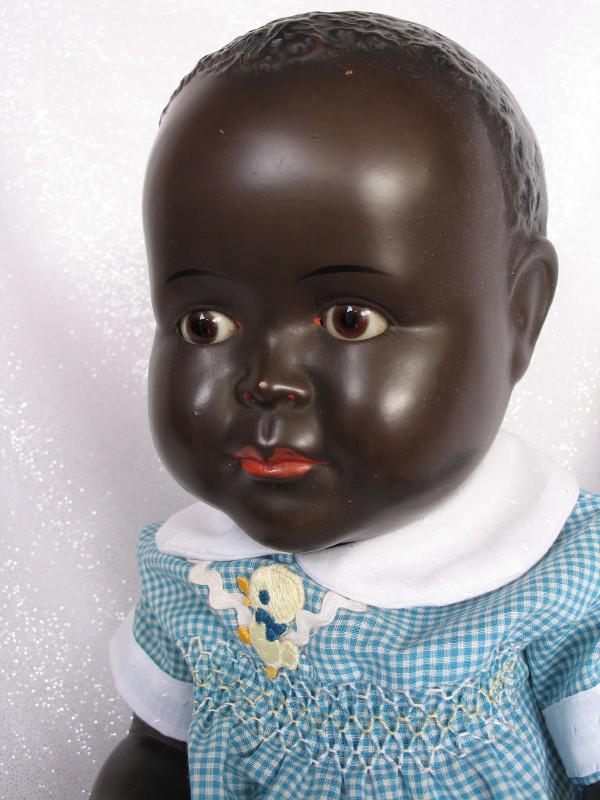 Rare Hugo Wiegand 1920s Native Baby dark brown (1 of 3)