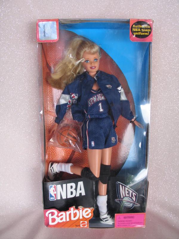 Two NRFB Mattel dolls:- Barbie NBA New Jersey Nets and (1 of 2)