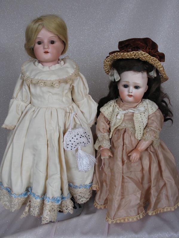 Two antique bisque dolls:- Armand Marseille Mabel (1 of 3)
