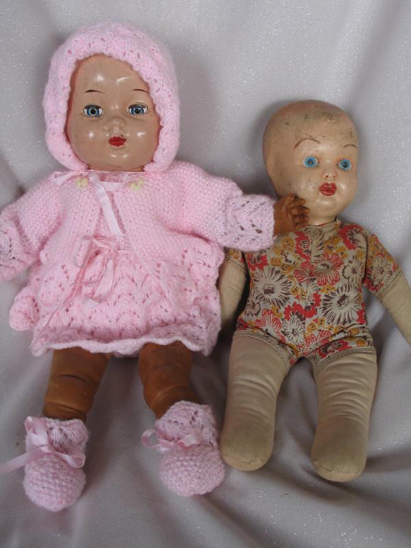 Three vintage weary dolls:- German 1920s shoulder head (1 of 5)