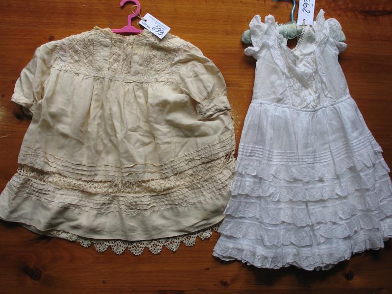 Baby Victorian clothes suitable for dolls:- Cream silk (1 of 1)