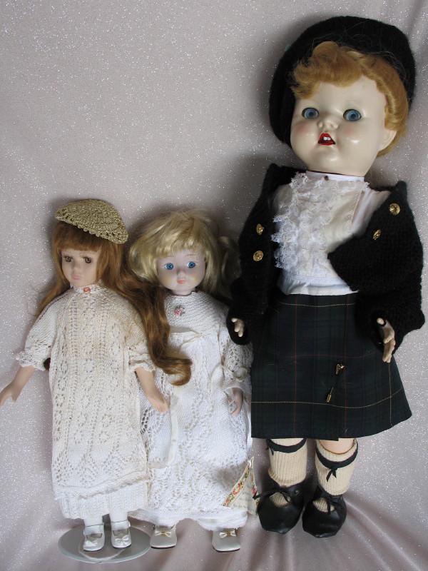 Mixed Dolls:- Pedigree 56cm faded HP walker, 6.5cm (1 of 3)