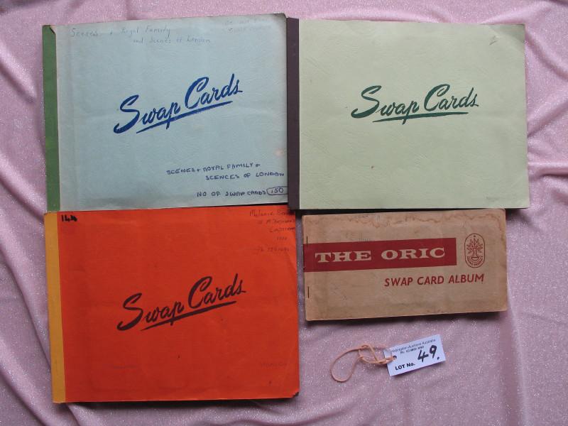 Four 50-60 s Playing Card Albums with 350+ cards:-: Four 50-60 s Playing Card Albums with 350+ cards:- Includes Flowers, Horses, Cats, Dogs, Royal Family, Muppets, People/places, and more.