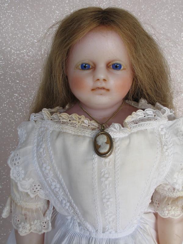 English possible John Edwards Wax Child c1870s.  Poured (1 of 7)