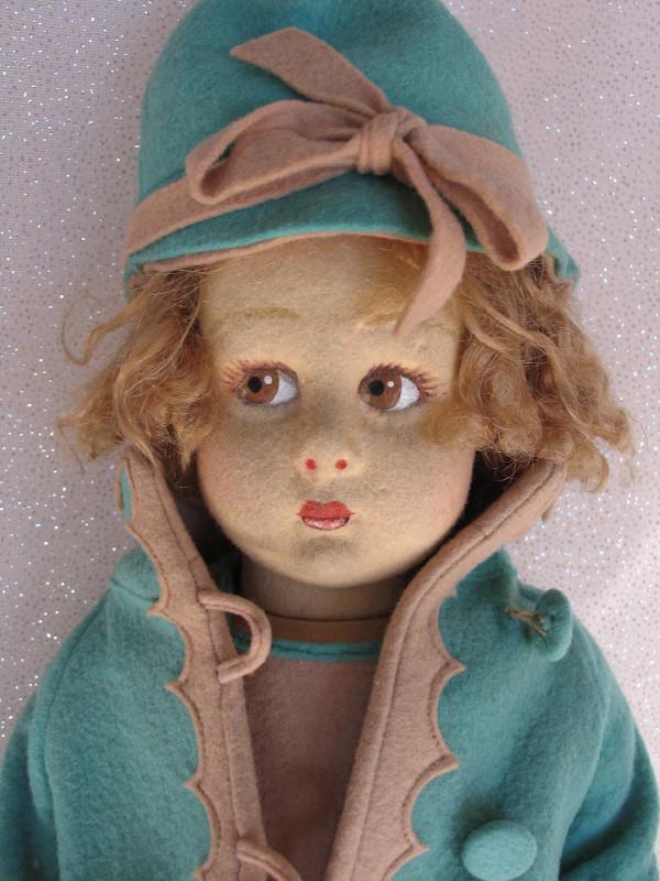 All original 1930s Lenci child 13" (33cm).  Oil painted (1 of 4)