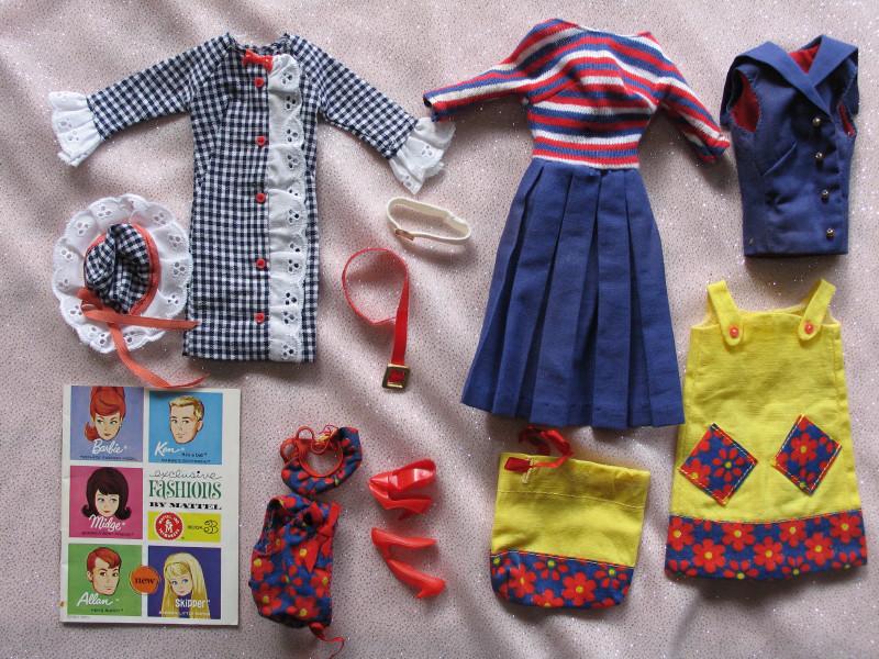 Mattel 1960s Barbie/Francie clothes.  Barbie 1965 (1 of 2)