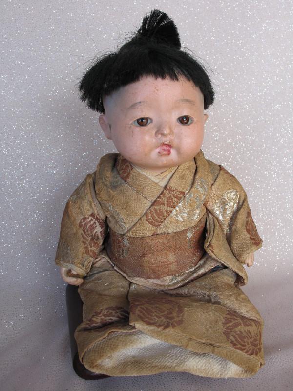Antique Japan Oriental Baby 24cm composition, all (1 of 2)