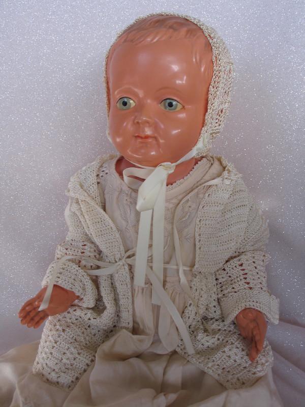 Celluloid Japan Rabbit baby with molded vibrant pink (1 of 3)