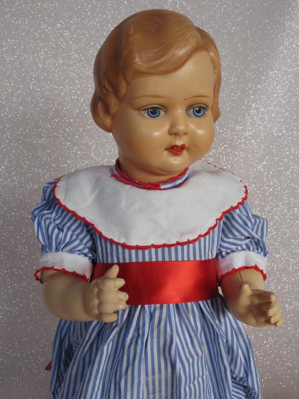 Two dolls:- Roddy walker 1950s 38cm in blue outfit. (1 of 4)