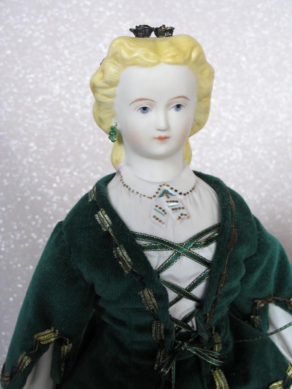 Two 1970s Empress Eugenie porcelain reproduction dolls (1 of 2)