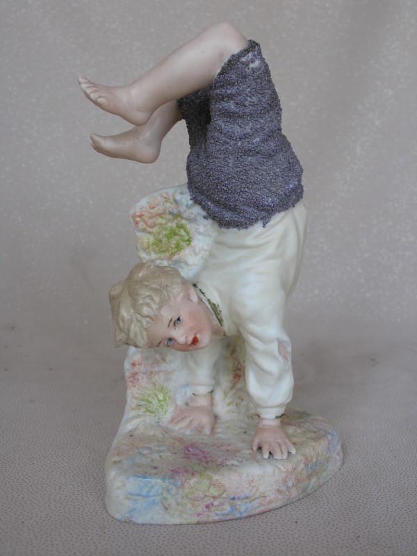 Bisque 1910s Gebruder Heubach "Acrobatic Boy" figurine (1 of 6)