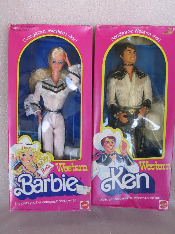 Two boxed Mattel 1980 'Western' Barbie . Ken #3600 has (1 of 2)