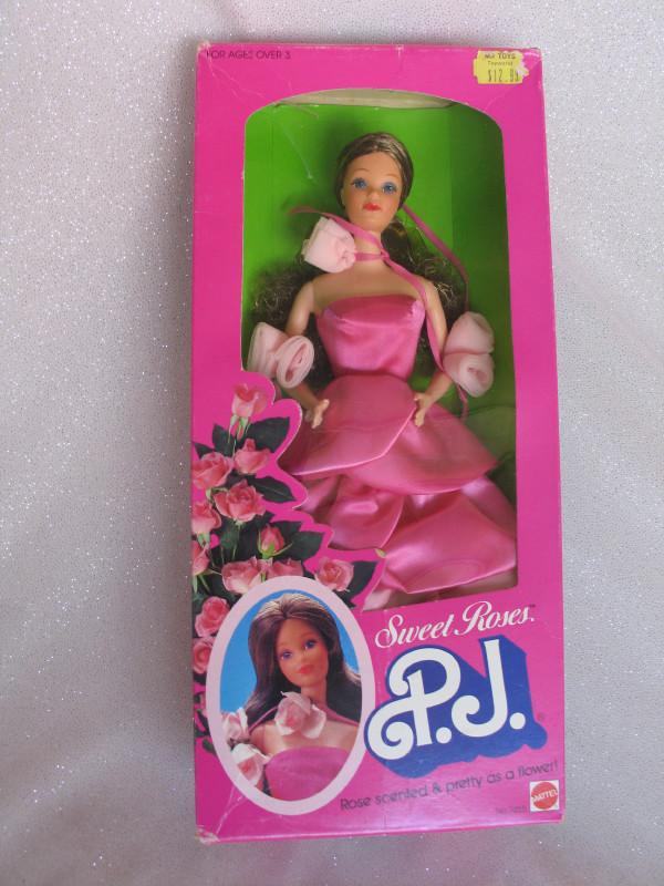 Two boxed Mattel Barbie . Sweet Roses PJ 1983 #7455 (1 of 4)