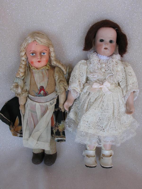 Two German Antique dolls:- Herm Steiner 130 bisque (1 of 4)