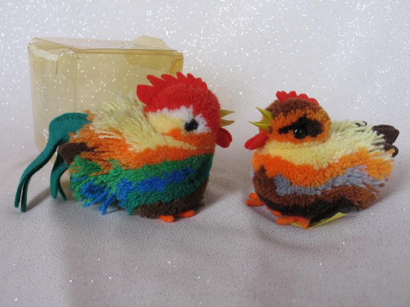 Three Steiff 1976-84 Woolen Roster/Hen . Multi-color (1 of 3)