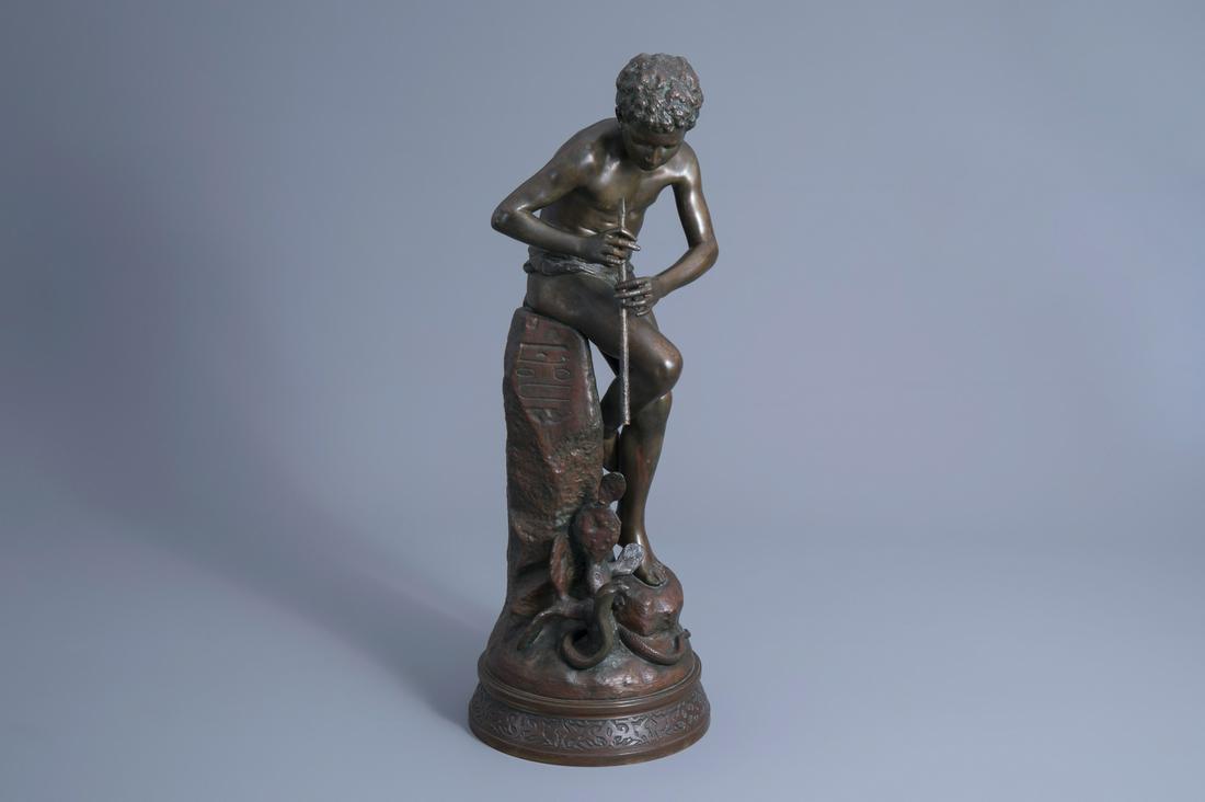 Gaston Veuvenot Leroux (1854-1942): The snake charmer, (1 of 11)