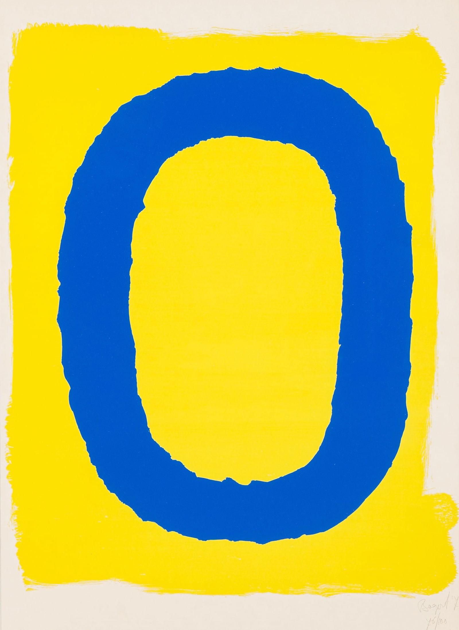 Bram Bogart (1921-2012): Untitled, lithograph in colours, ed. 76/100, dated (19)74 (1 of 4)