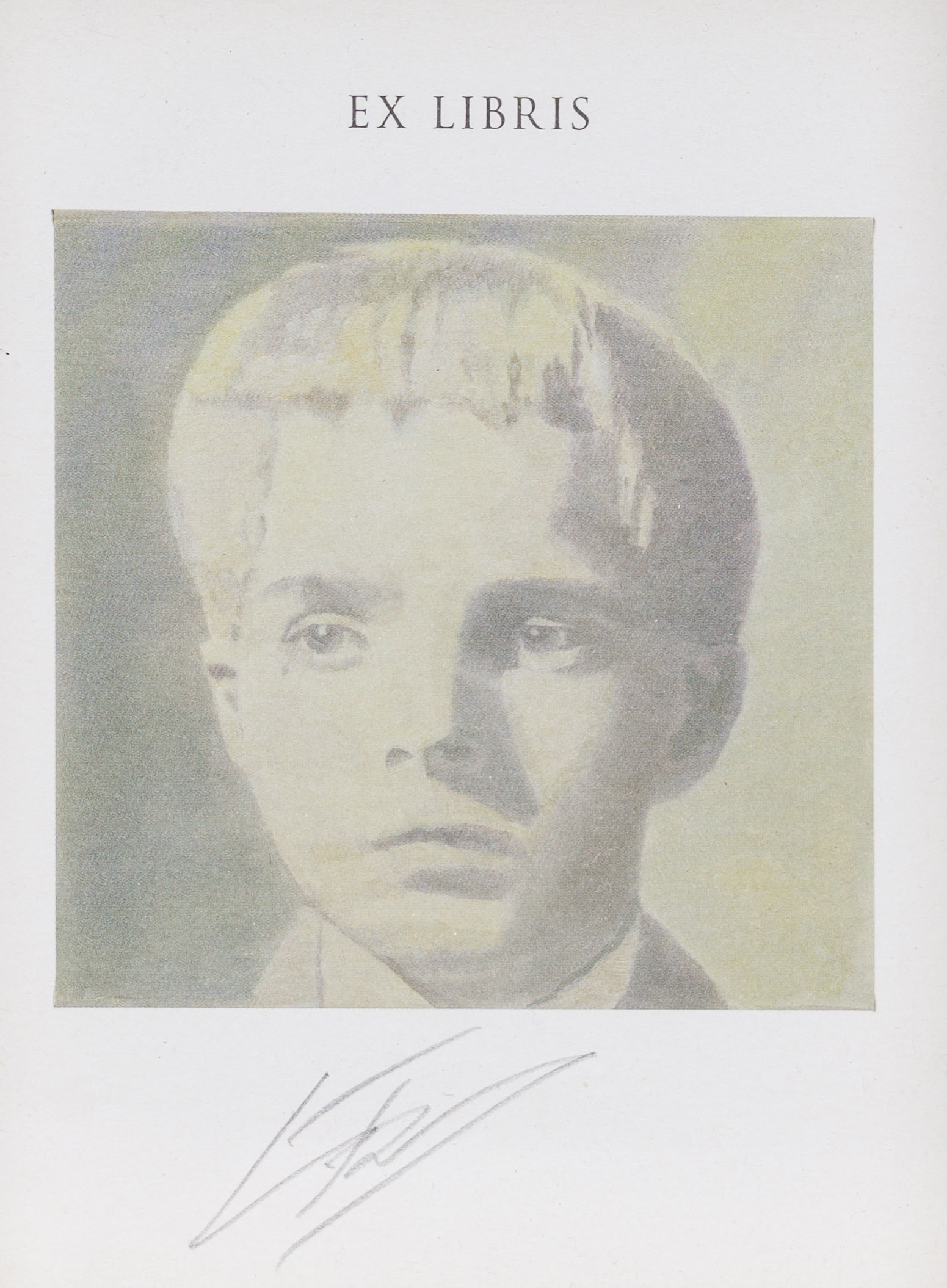 Luc Tuymans (1958): 'Ex Libris' (The Valley), print, (2014): Luc Tuymans (1958): 'Ex Libris' (The Valley), print, (2014) Work: 8,5 x 8,5 cm Paper: 14 x 10,5 cm Frame: 22 x 17 cm This 'Ex Libris' was issued unnumbered in 400 copies, signed by the artist.