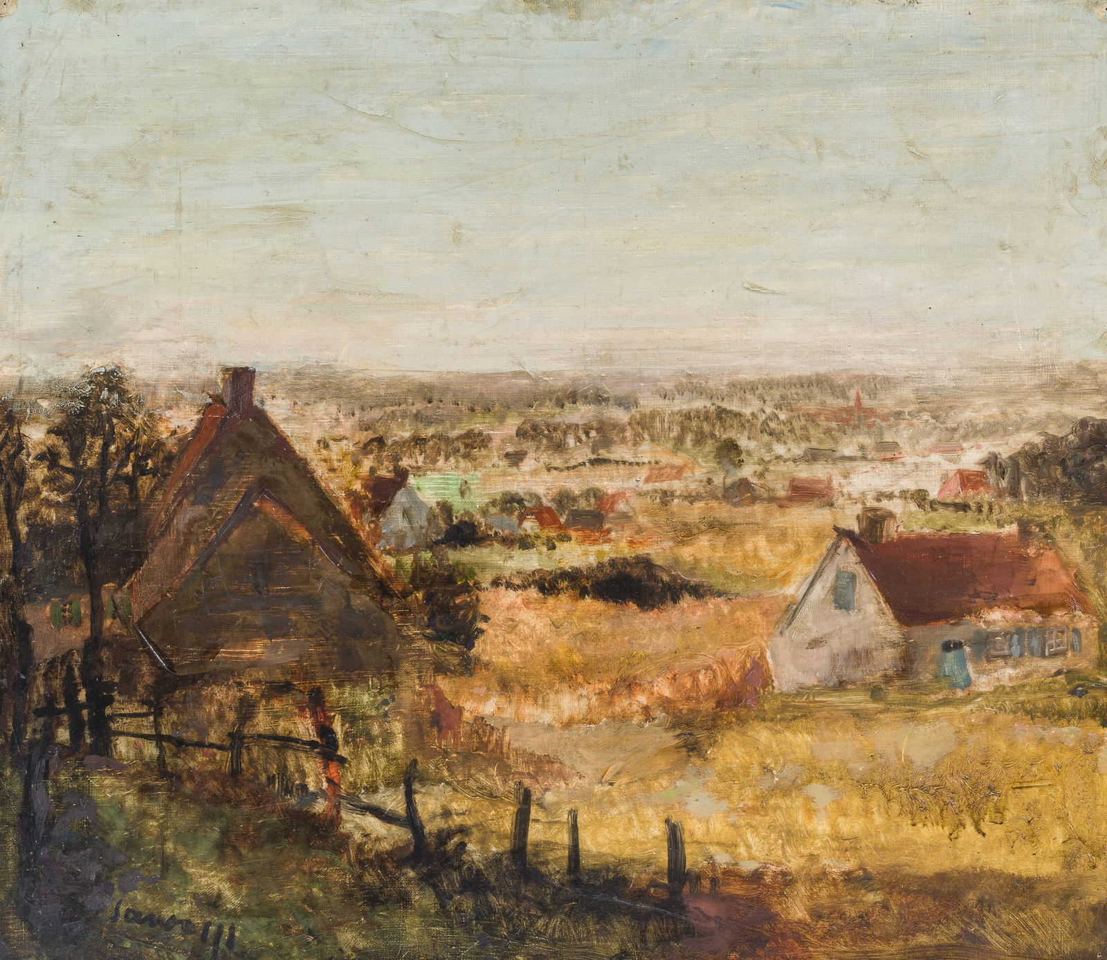 Albert Saverys (1886-1964): Summer landscape, oil on canvas: Albert Saverys (1886-1964): Summer landscape, oil on canvas Work: 81 x 70 cm Frame: 93 x 83 cm